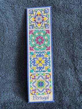 Portugal Tile Pattern Decorative Cork Bookmark